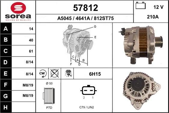 EAI 57812 - Alternatore autozon.pro