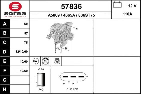 EAI 57836 - Alternatore autozon.pro