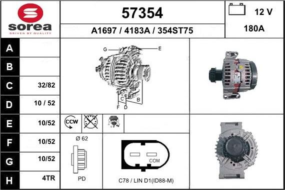 EAI 57354 - Alternatore autozon.pro