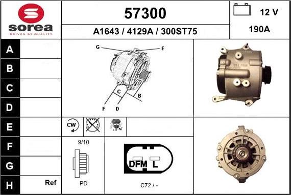 EAI 57300 - Alternatore autozon.pro