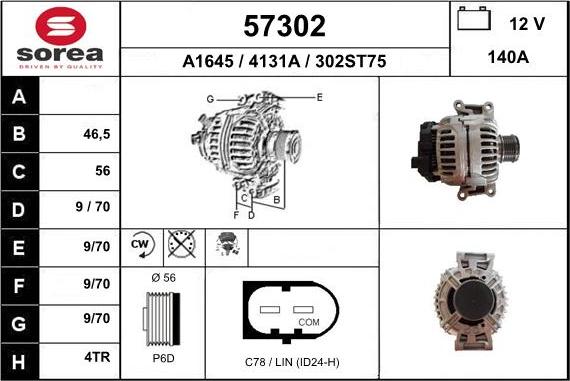 EAI 57302 - Alternatore autozon.pro