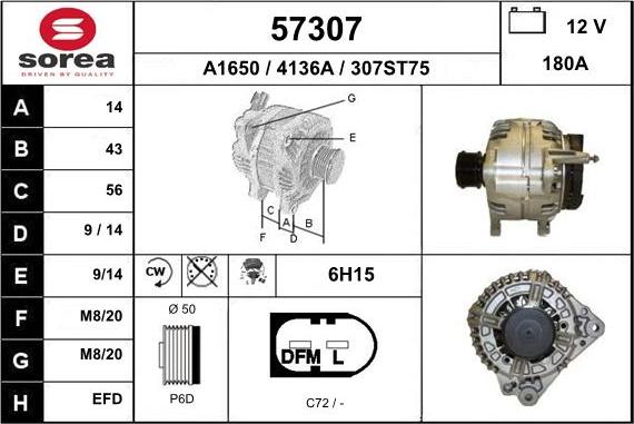 EAI 57307 - Alternatore autozon.pro