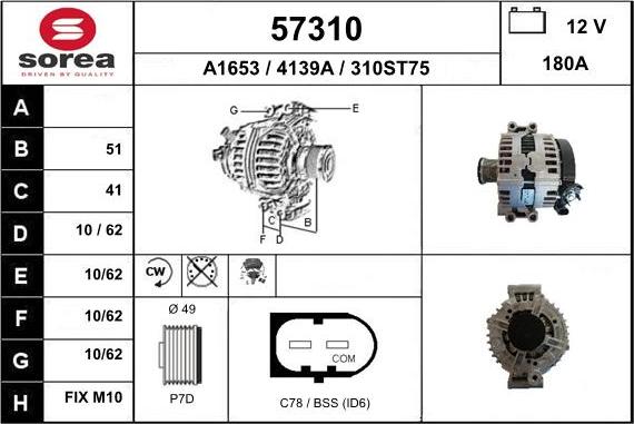 EAI 57310 - Alternatore autozon.pro