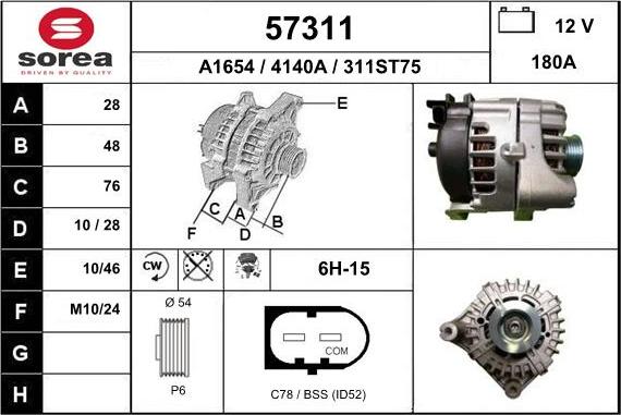 EAI 57311 - Alternatore autozon.pro