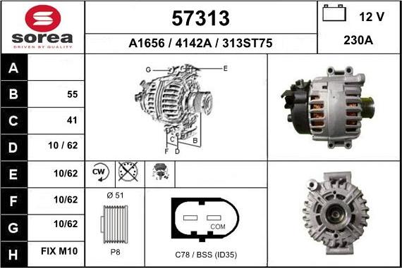 EAI 57313 - Alternatore autozon.pro