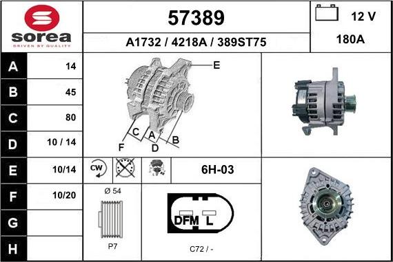 EAI 57389 - Alternatore autozon.pro