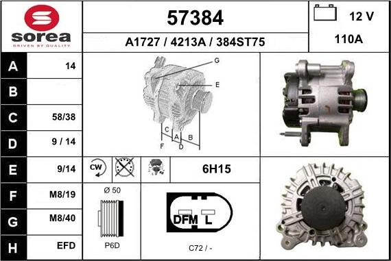 EAI 57384 - Alternatore autozon.pro