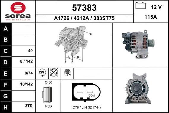 EAI 57383 - Alternatore autozon.pro