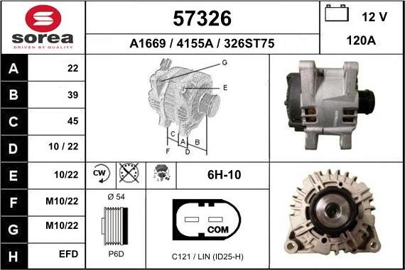 EAI 57326 - Alternatore autozon.pro