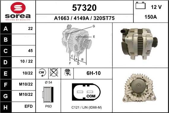 EAI 57320 - Alternatore autozon.pro