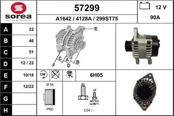 EAI 57299 - Alternatore autozon.pro