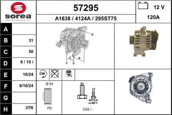 EAI 57295 - Alternatore autozon.pro