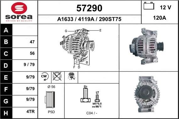 EAI 57290 - Alternatore autozon.pro