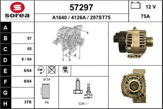 EAI 57297 - Alternatore autozon.pro