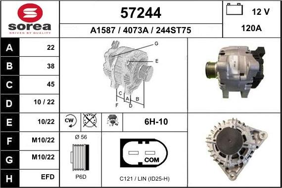 EAI 57244 - Alternatore autozon.pro