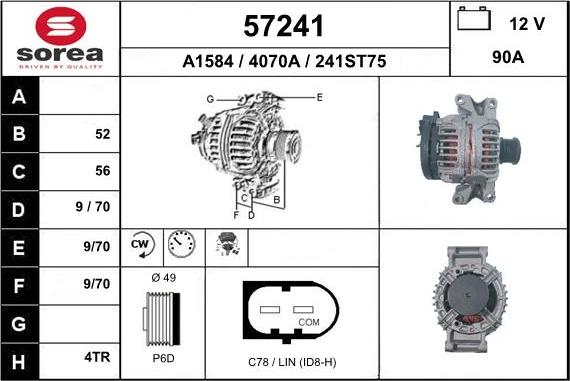 EAI 57241 - Alternatore autozon.pro