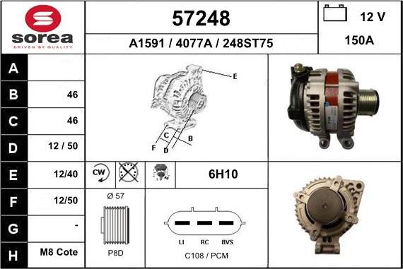 EAI 57248 - Alternatore autozon.pro