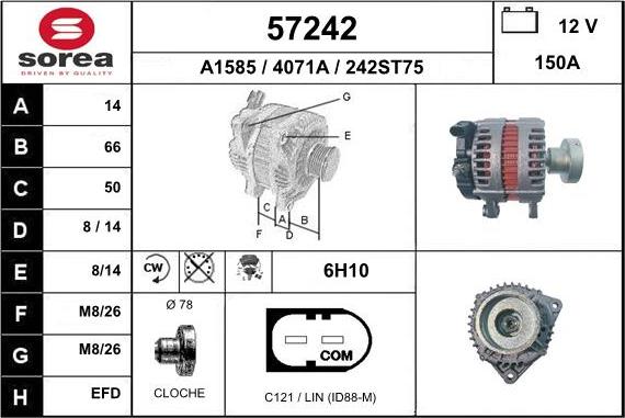 EAI 57242 - Alternatore autozon.pro