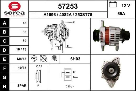 EAI 57253 - Alternatore autozon.pro