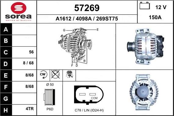 EAI 57269 - Alternatore autozon.pro