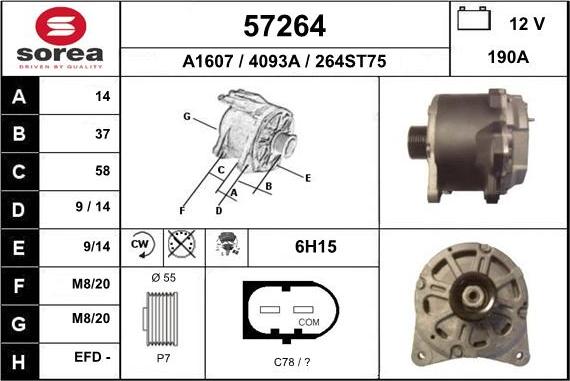 EAI 57264 - Alternatore autozon.pro