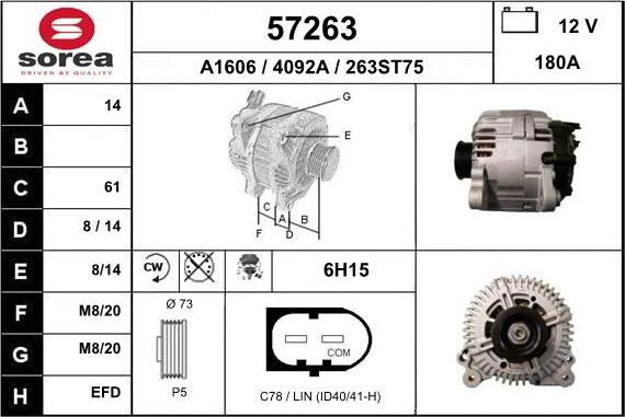 EAI 57263 - Alternatore autozon.pro