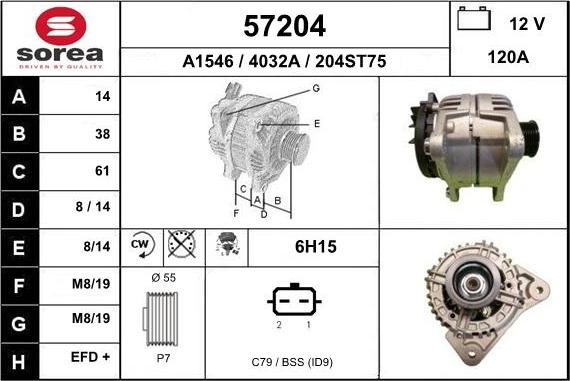 EAI 57204 - Alternatore autozon.pro