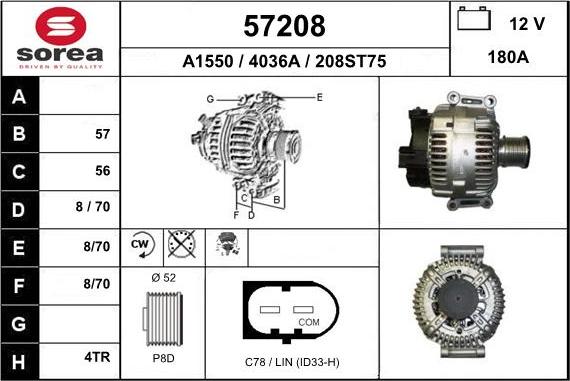 EAI 57208 - Alternatore autozon.pro