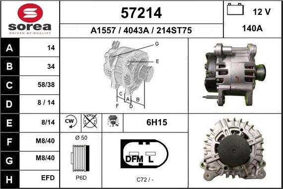 EAI 57214 - Alternatore autozon.pro