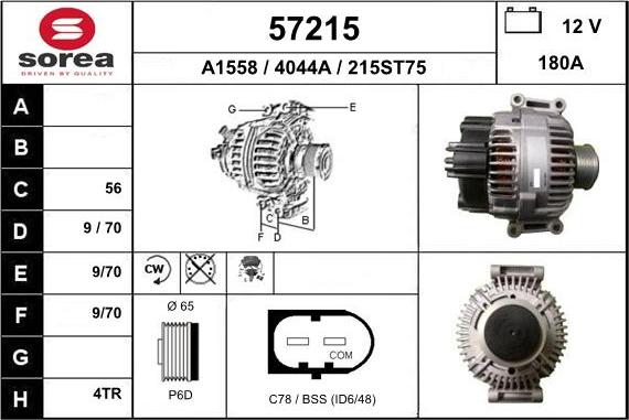 EAI 57215 - Alternatore autozon.pro