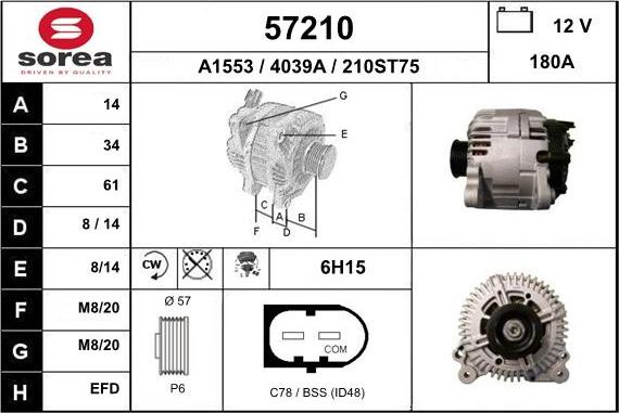 EAI 57210 - Alternatore autozon.pro