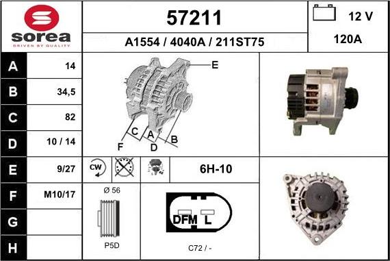 EAI 57211 - Alternatore autozon.pro