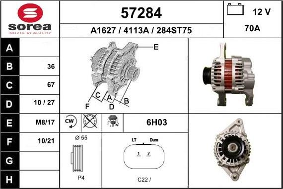 EAI 57284 - Alternatore autozon.pro