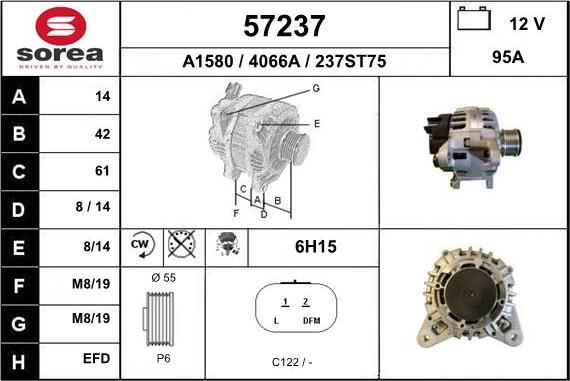 EAI 57237 - Alternatore autozon.pro