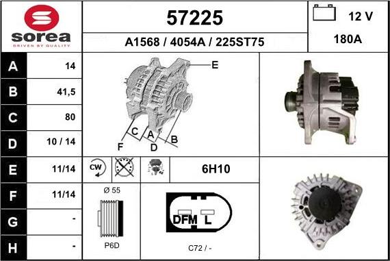 EAI 57225 - Alternatore autozon.pro