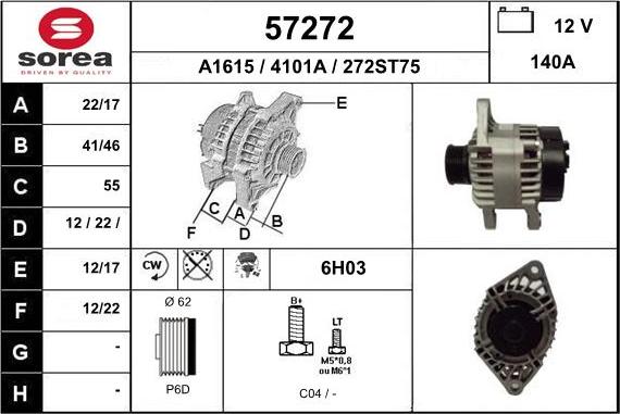 EAI 57272 - Alternatore autozon.pro