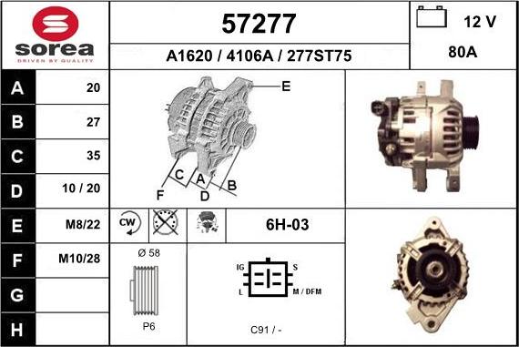 EAI 57277 - Alternatore autozon.pro