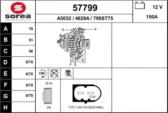 EAI 57799 - Alternatore autozon.pro