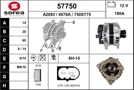 EAI 57750 - Alternatore autozon.pro