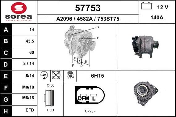 EAI 57753 - Alternatore autozon.pro