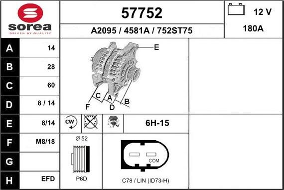 EAI 57752 - Alternatore autozon.pro