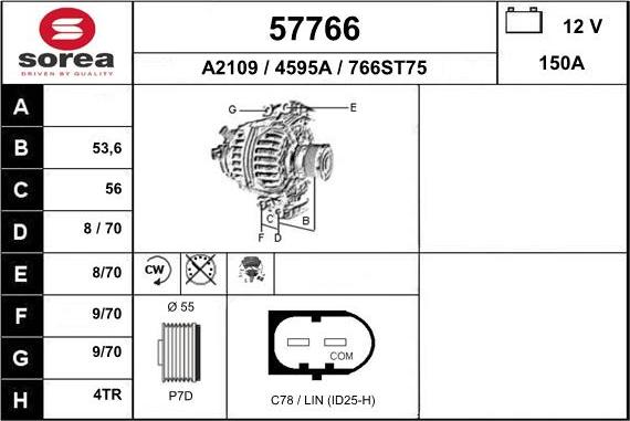 EAI 57766 - Alternatore autozon.pro