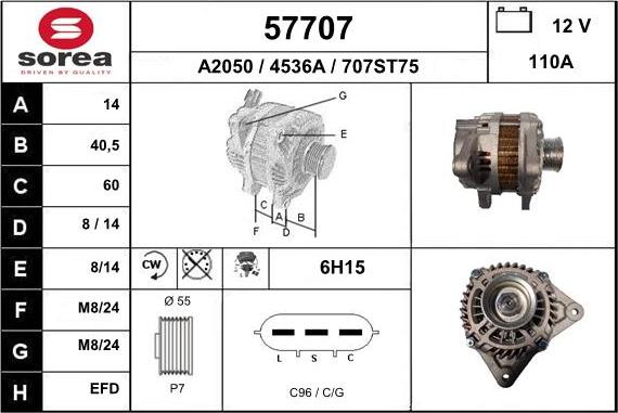 EAI 57707 - Alternatore autozon.pro