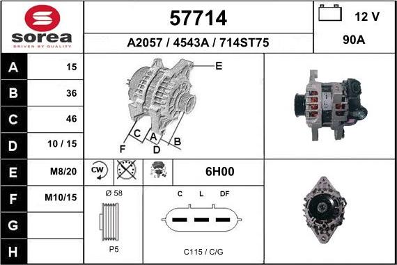 EAI 57714 - Alternatore autozon.pro