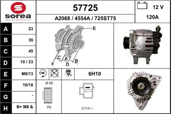 EAI 57725 - Alternatore autozon.pro