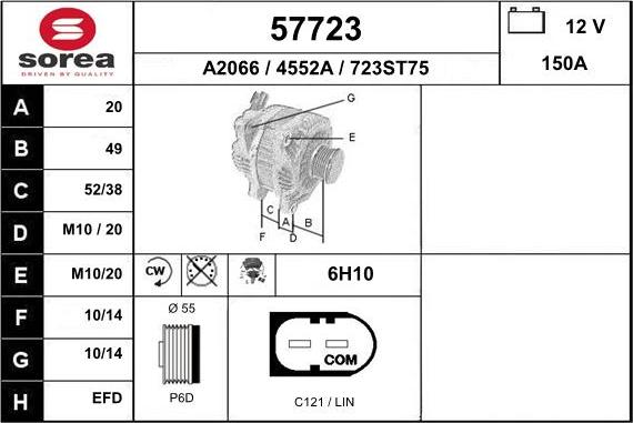 EAI 57723 - Alternatore autozon.pro