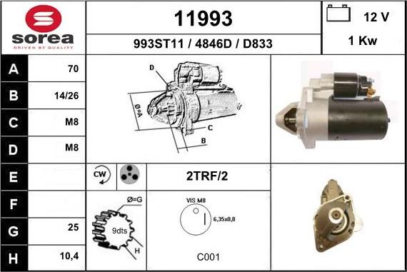 EAI 11993 - Motorino d'avviamento autozon.pro