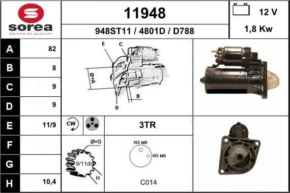 EAI 11948 - Motorino d'avviamento autozon.pro