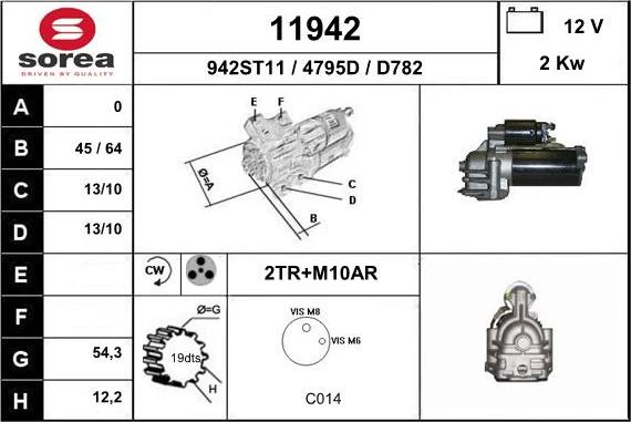 EAI 11942 - Motorino d'avviamento autozon.pro