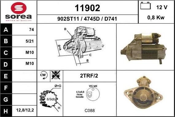 EAI 11902 - Motorino d'avviamento autozon.pro